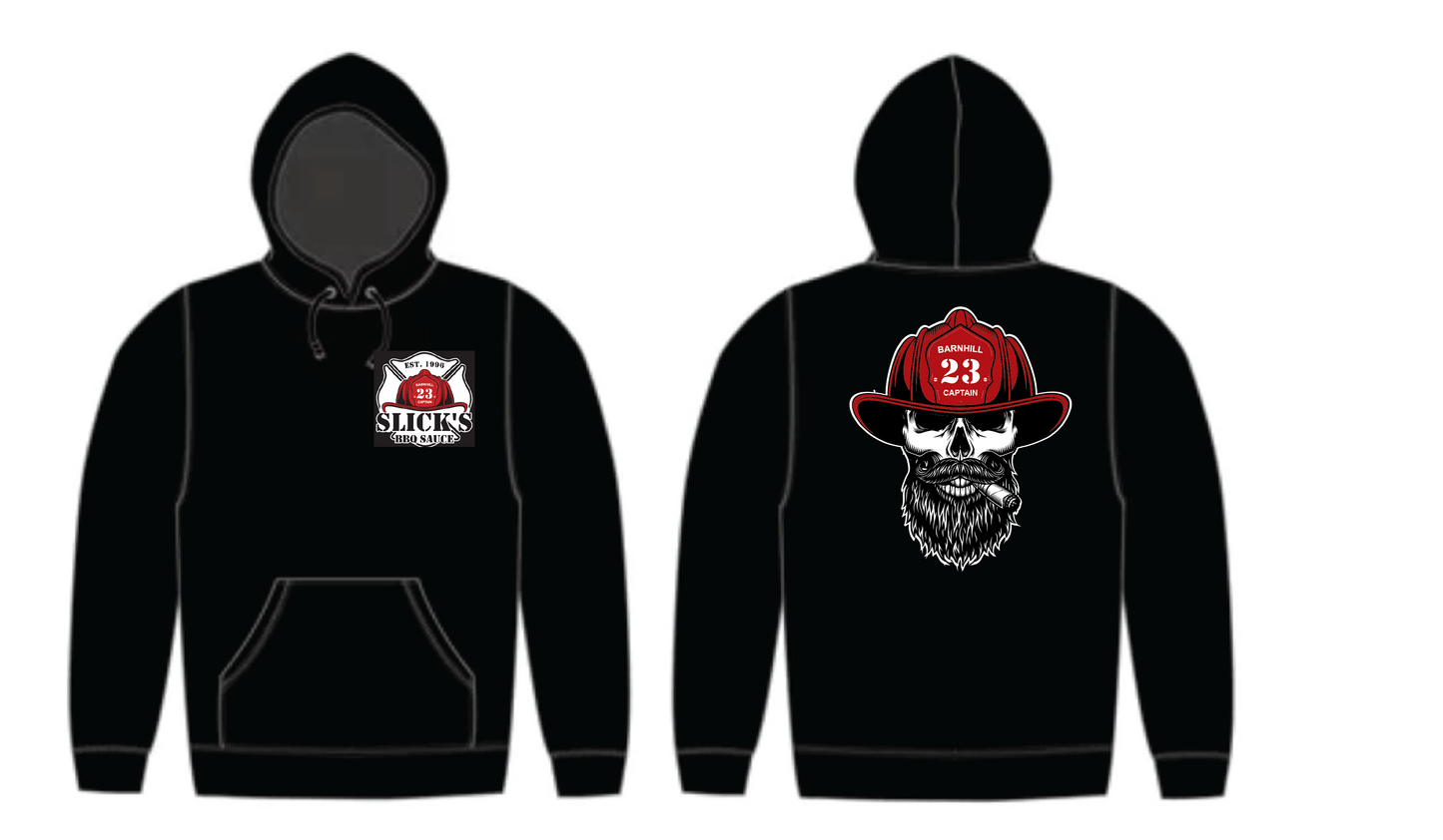 Smokin' Firefighter Hoodie - Black